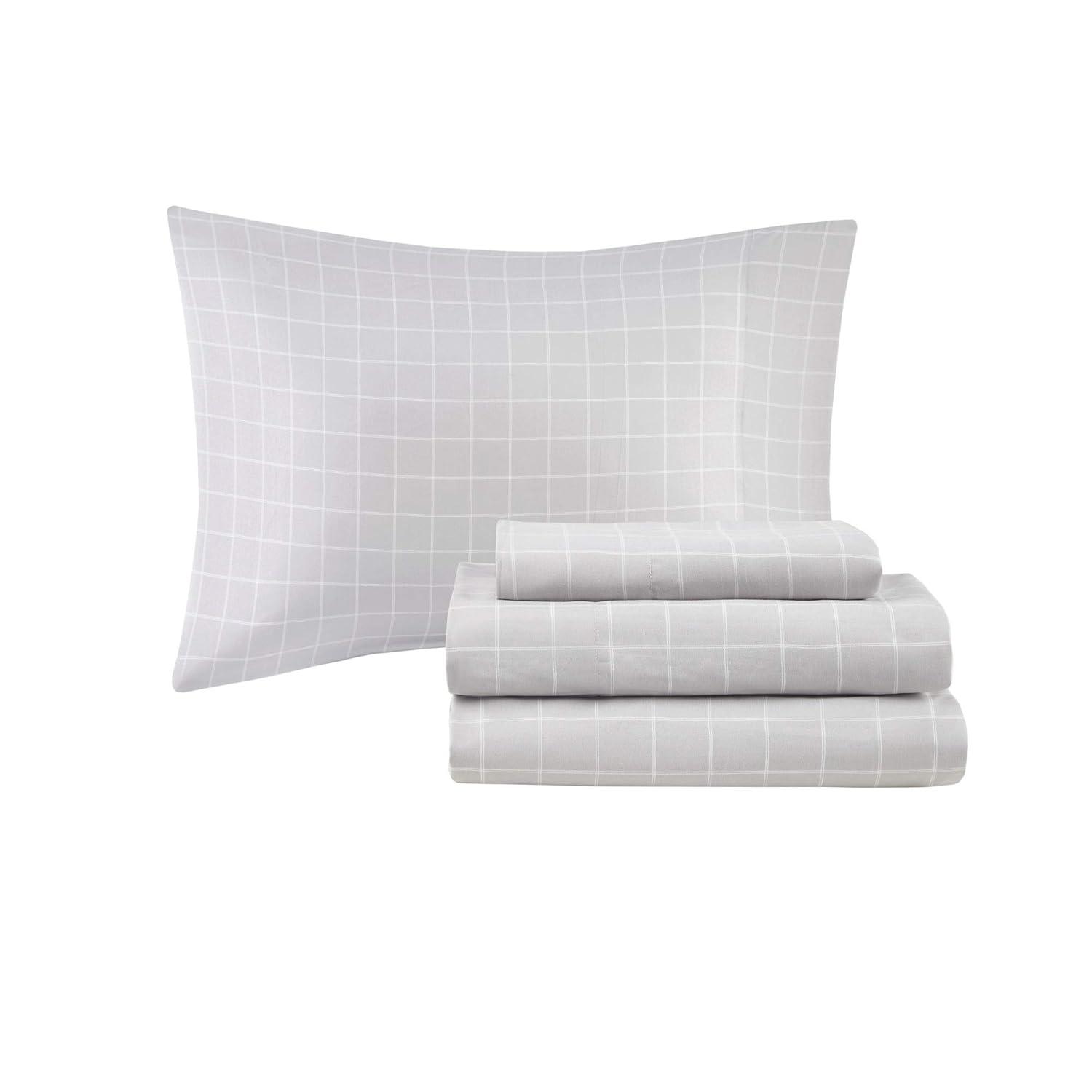 Madison Park Essentials Everest Reversible Plaid Comforter Set with Bed Sheets