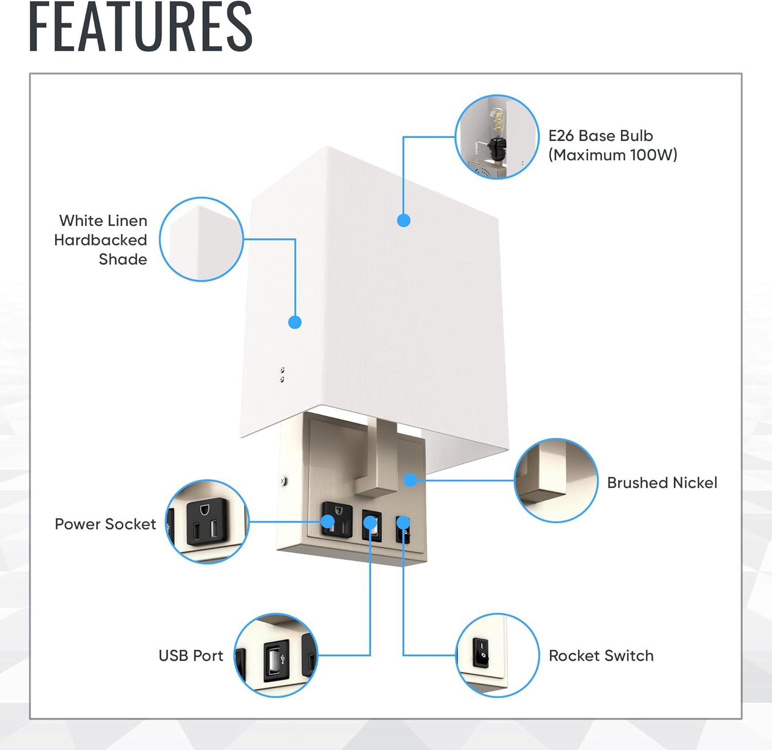 LED Wall Sconce Light Fixture