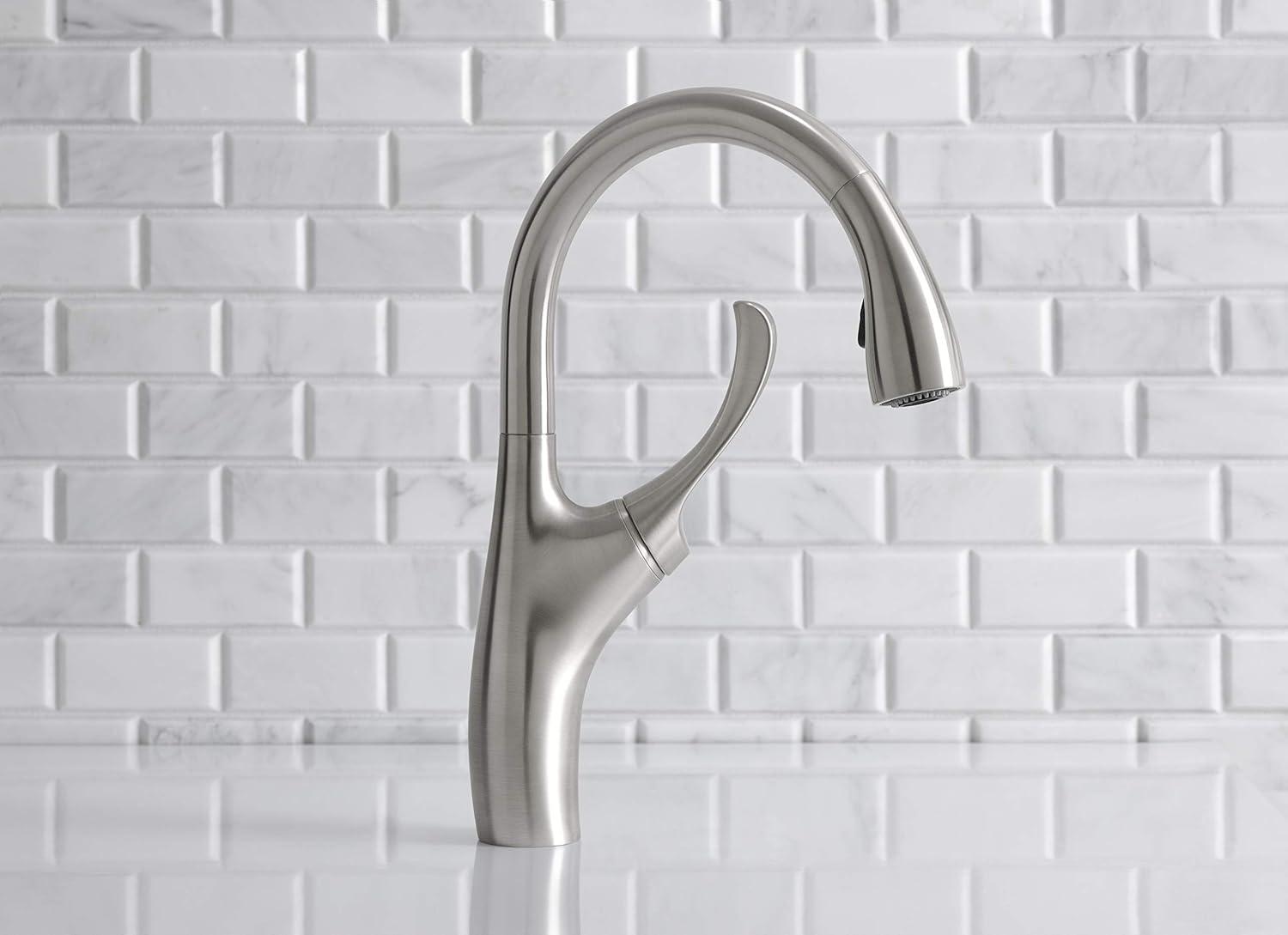 Kohler One Handle Stainless Steel Pull-Down Kitchen Faucet Model No. R72511-SD-VS