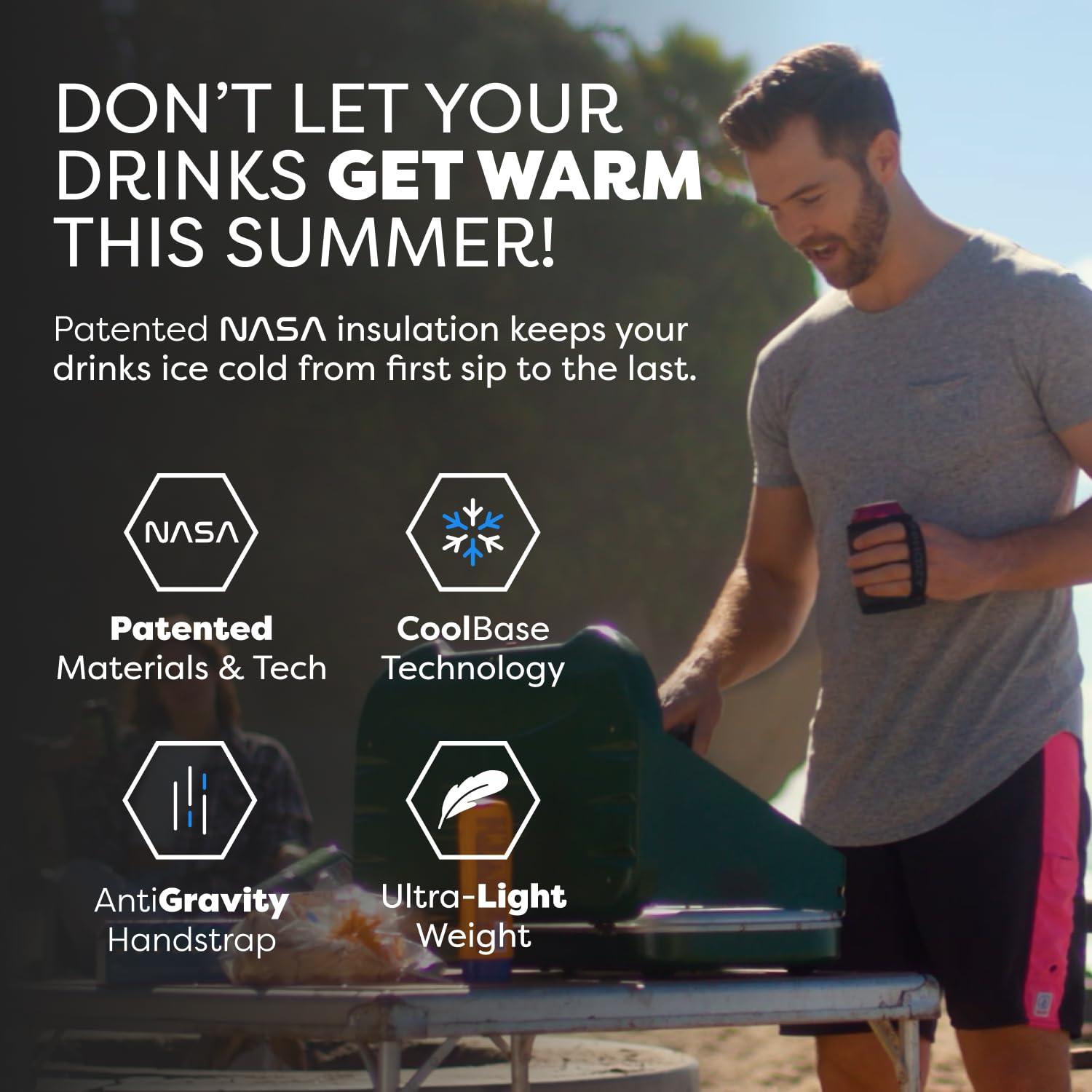 Marlin Blue Insulated Can Cooler with NASA Technology