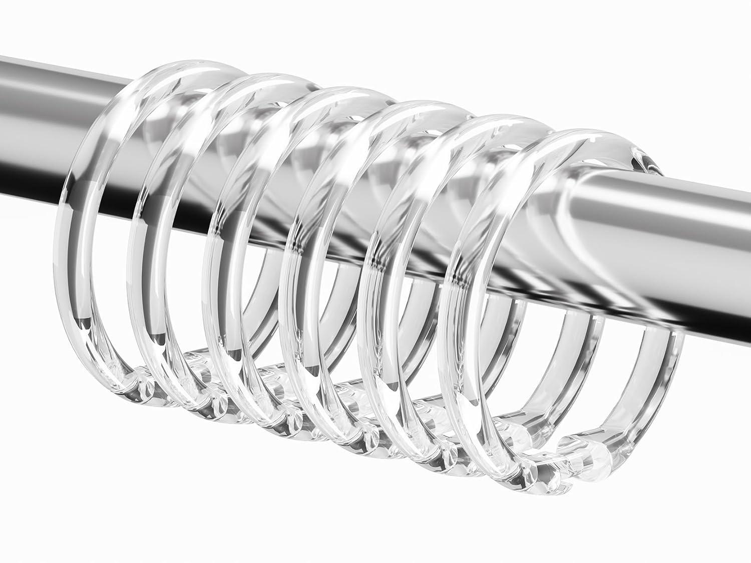 Evideco Solid Plastic Shower Curtain Hooks Rings & Reviews | Wayfair