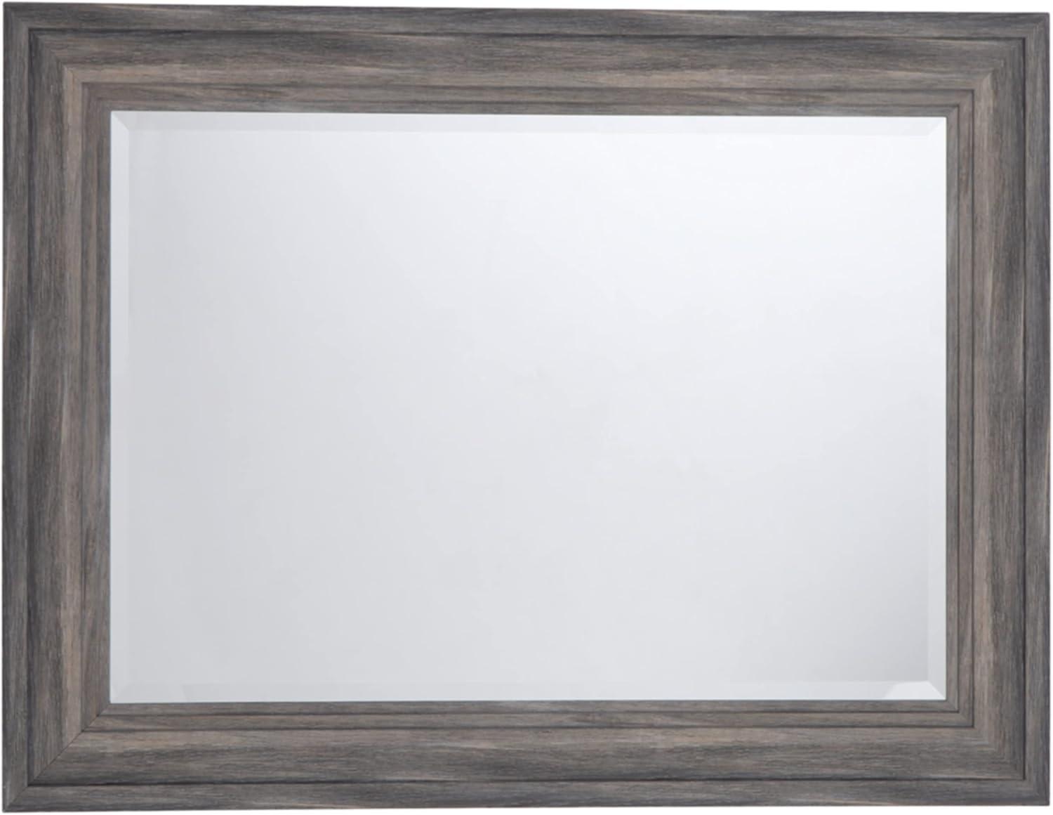 Antique Gray 30x40 Contemporary Rectangular Accent Mirror