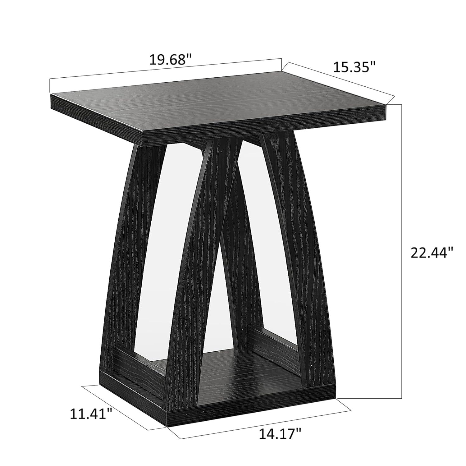 Latitude Run® End Table Set Of 2, Side Table, Nightstand, Sofa Side Table With Shelf, Modern End Table For Living Room, Bedroom