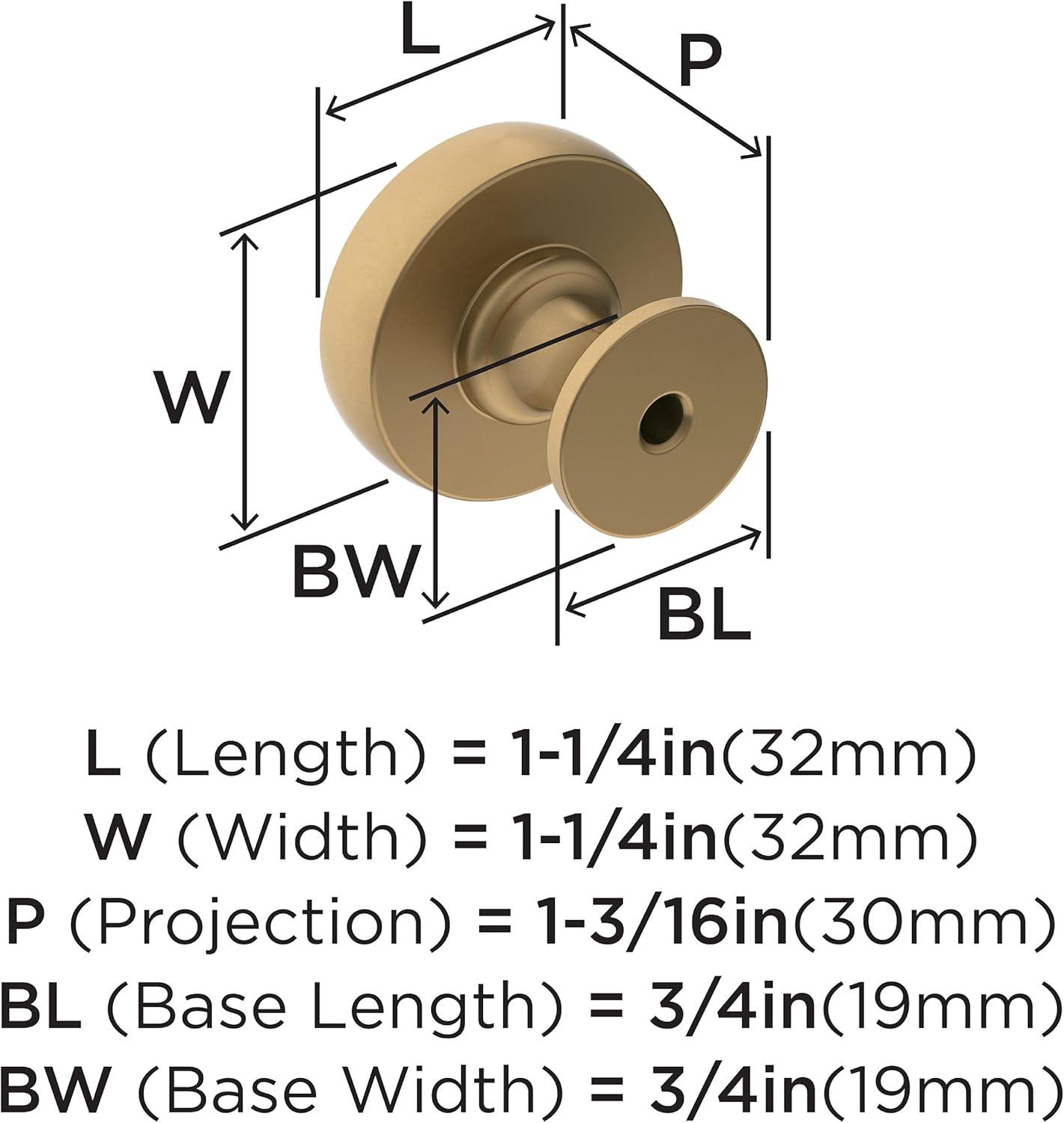 Winsome 1 1/4" Diameter Round Knob