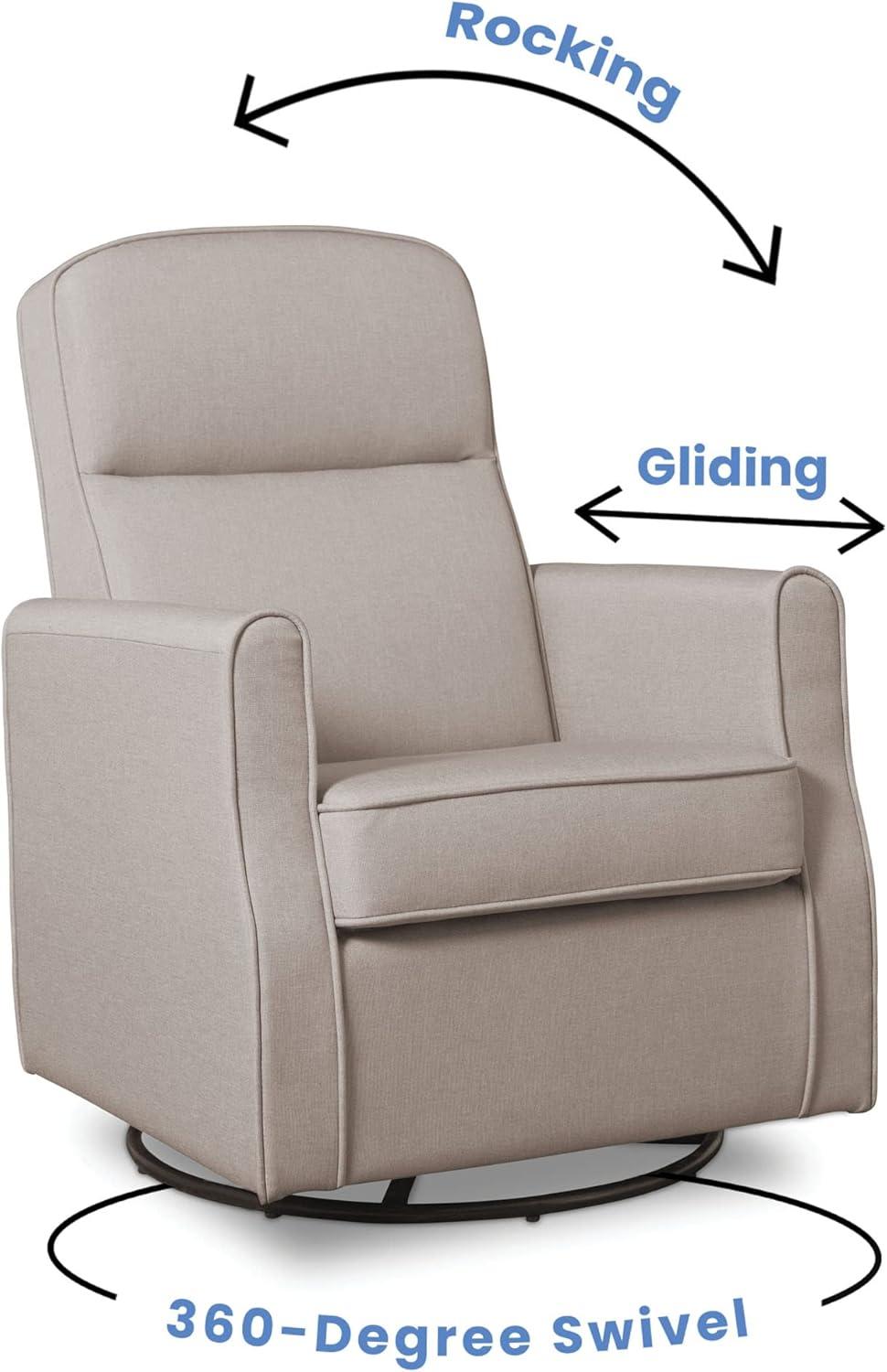 Delta Children Blair Slim Nursery Glider Swivel Rocker Chair