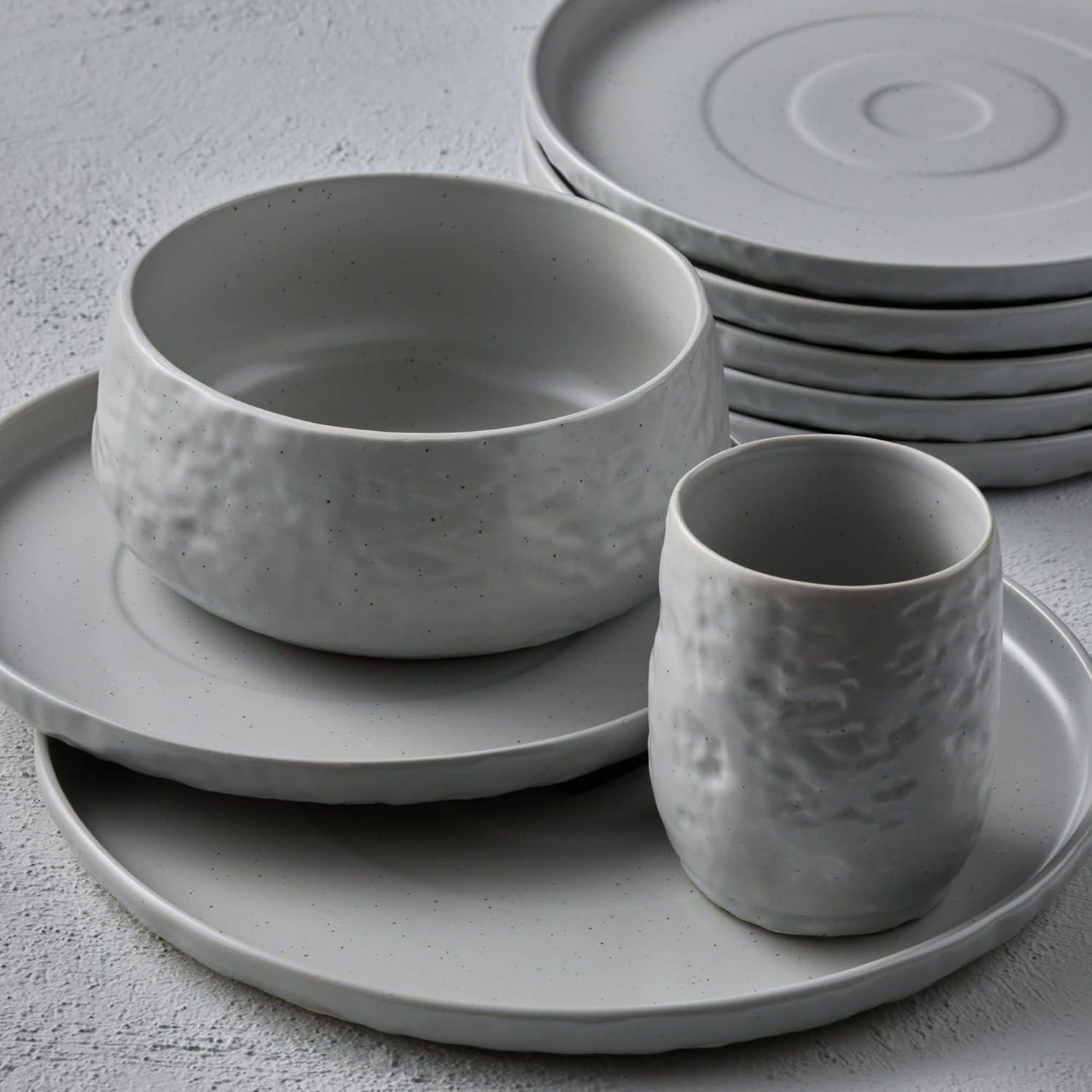 Shosai Stone by Mercer Project Shosai 16-Piece Dinnerware Set Stoneware