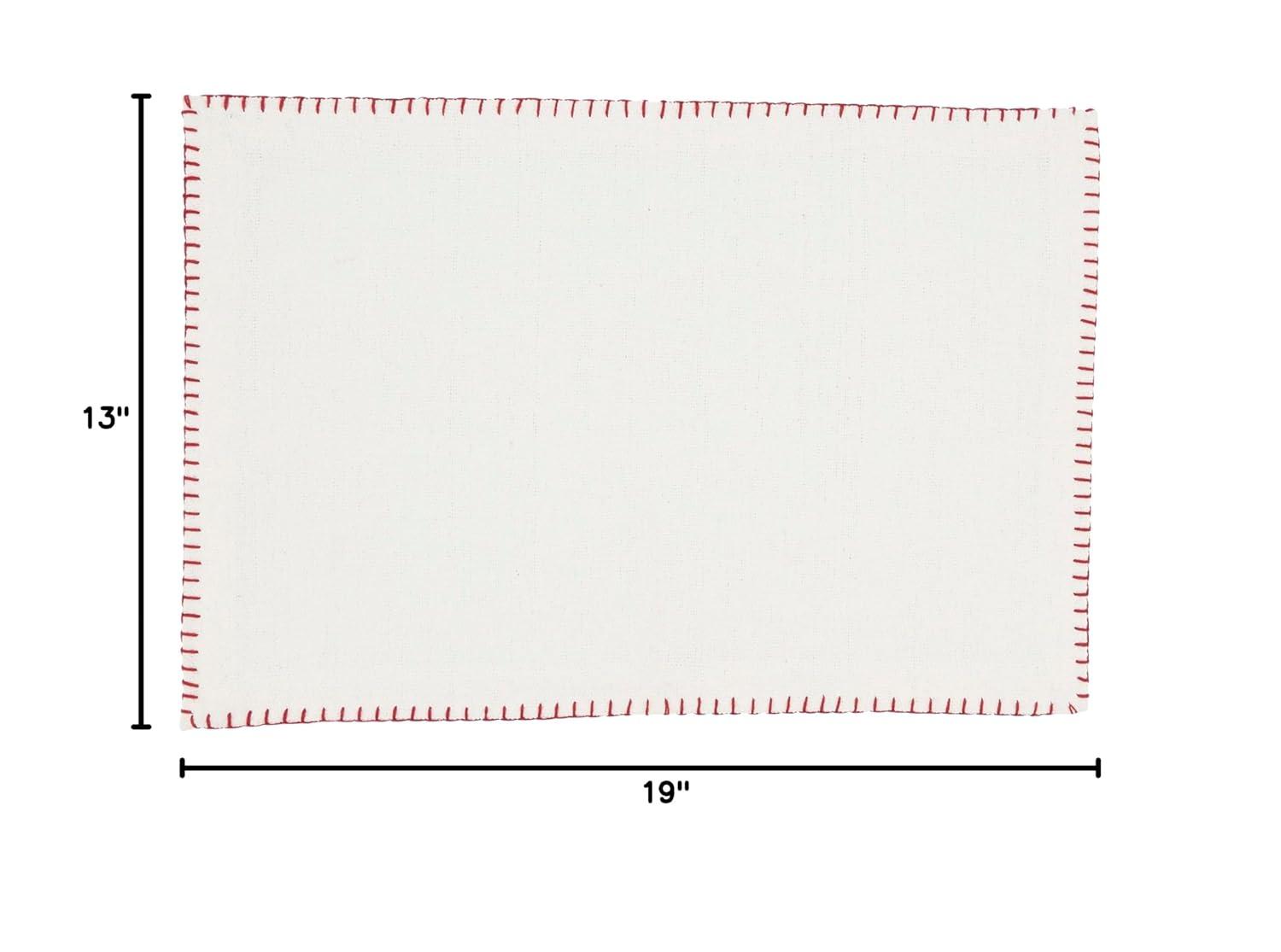 Saro Ivara Cotton Rectangle Placemat (Set of 12)