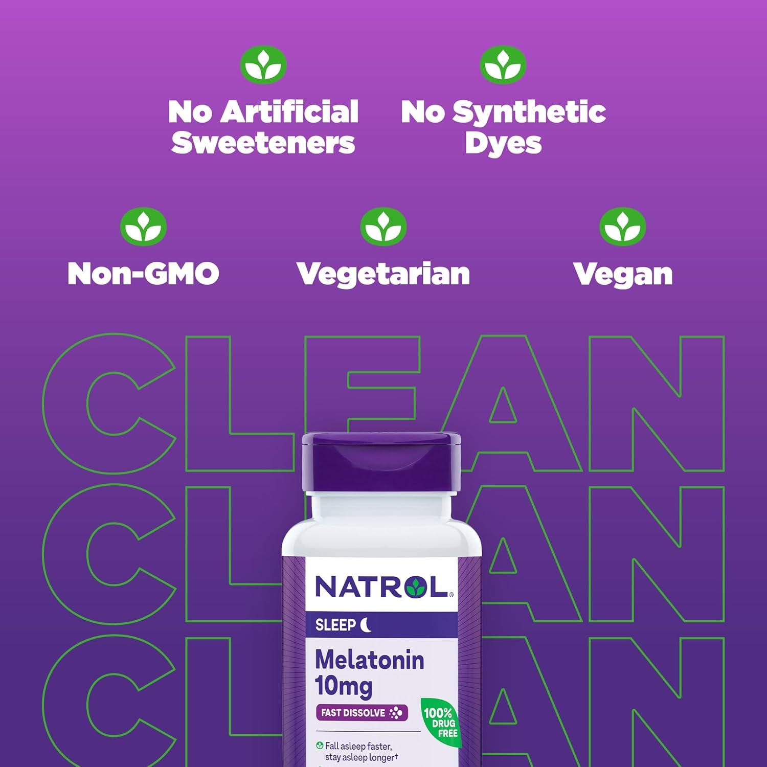 Natrol Melatonin, Citrus, 10 mg, 60 Tablets