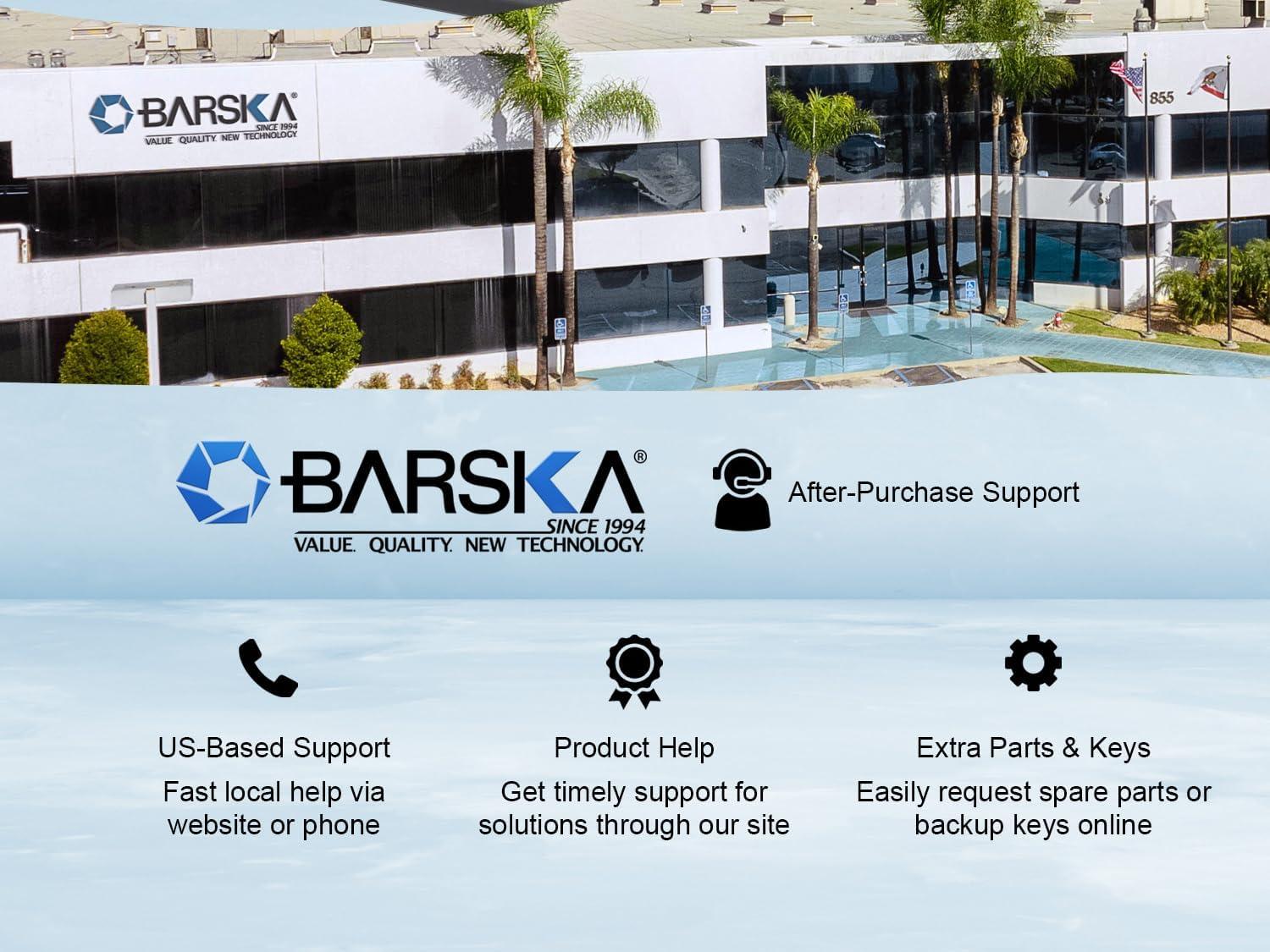 Barska Adjustable Key Cabinet Lock Box with Colorful Key Tag Labels - 48 Position - Key Lock