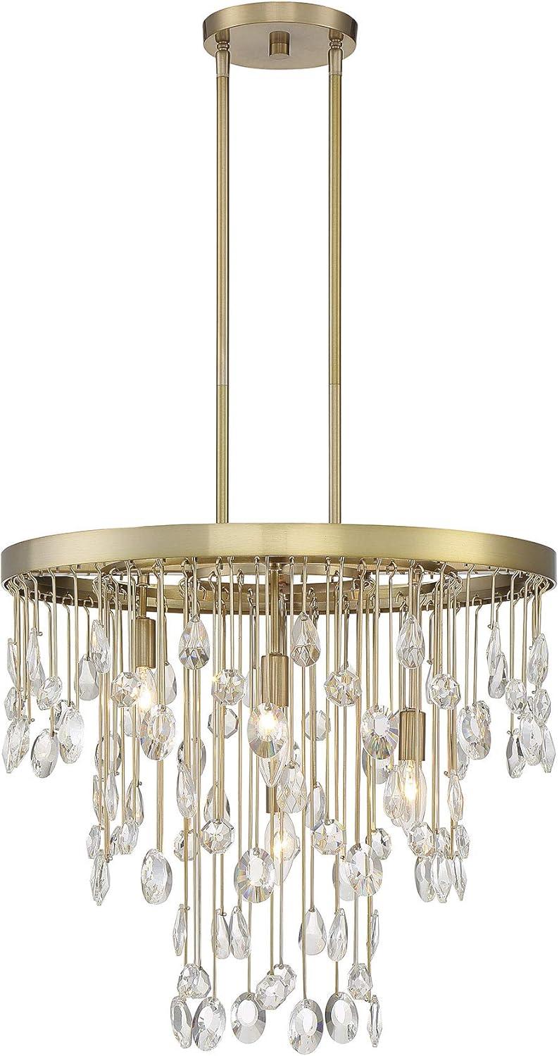 Livorno 4-Light Chandelier in Noble Brass