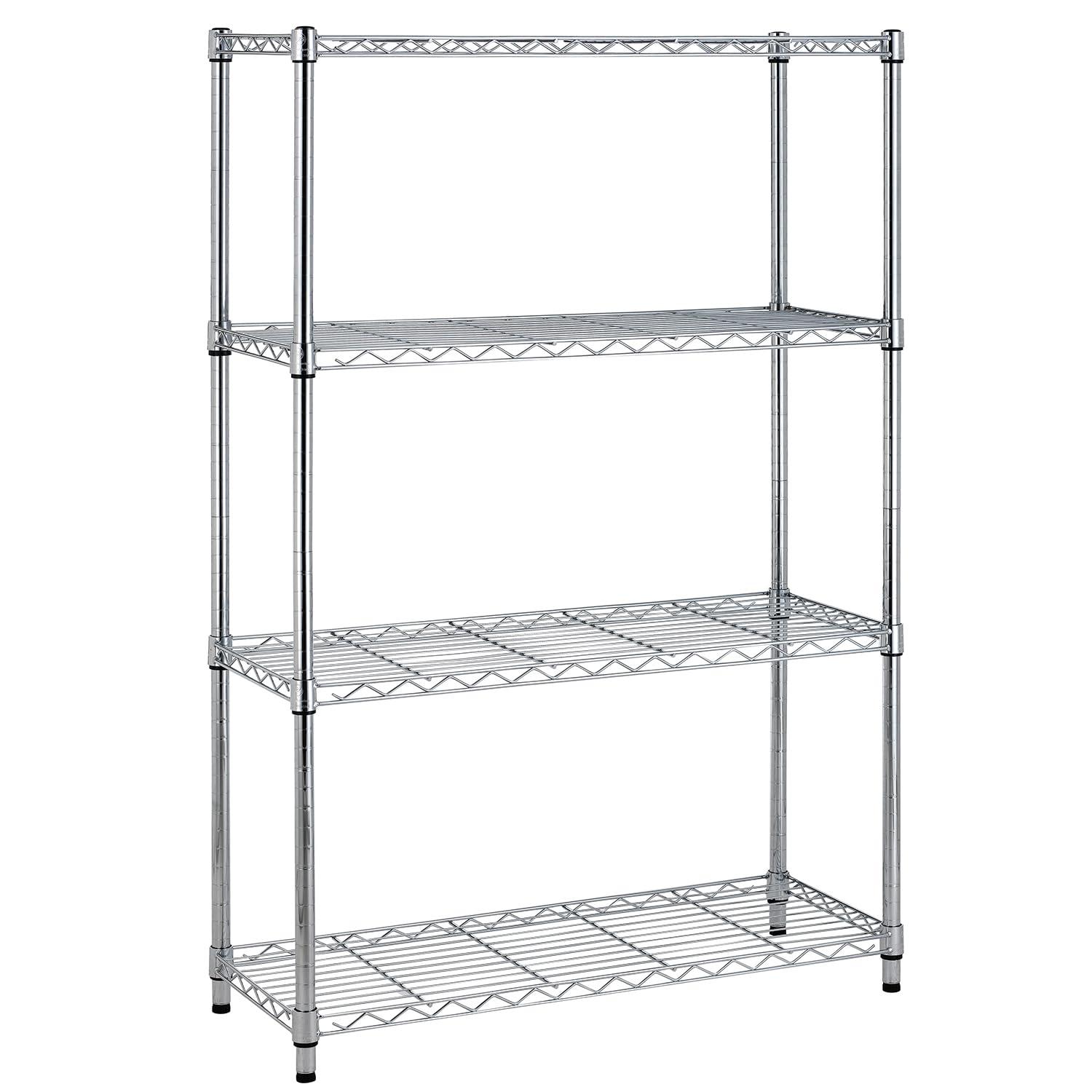 FDW Wire Shelving Unit Heavy Duty Storage Rack Metal Shelf Garage Organizer Wire Rack  (Chrome, 36" L x 14" W x 54" H)