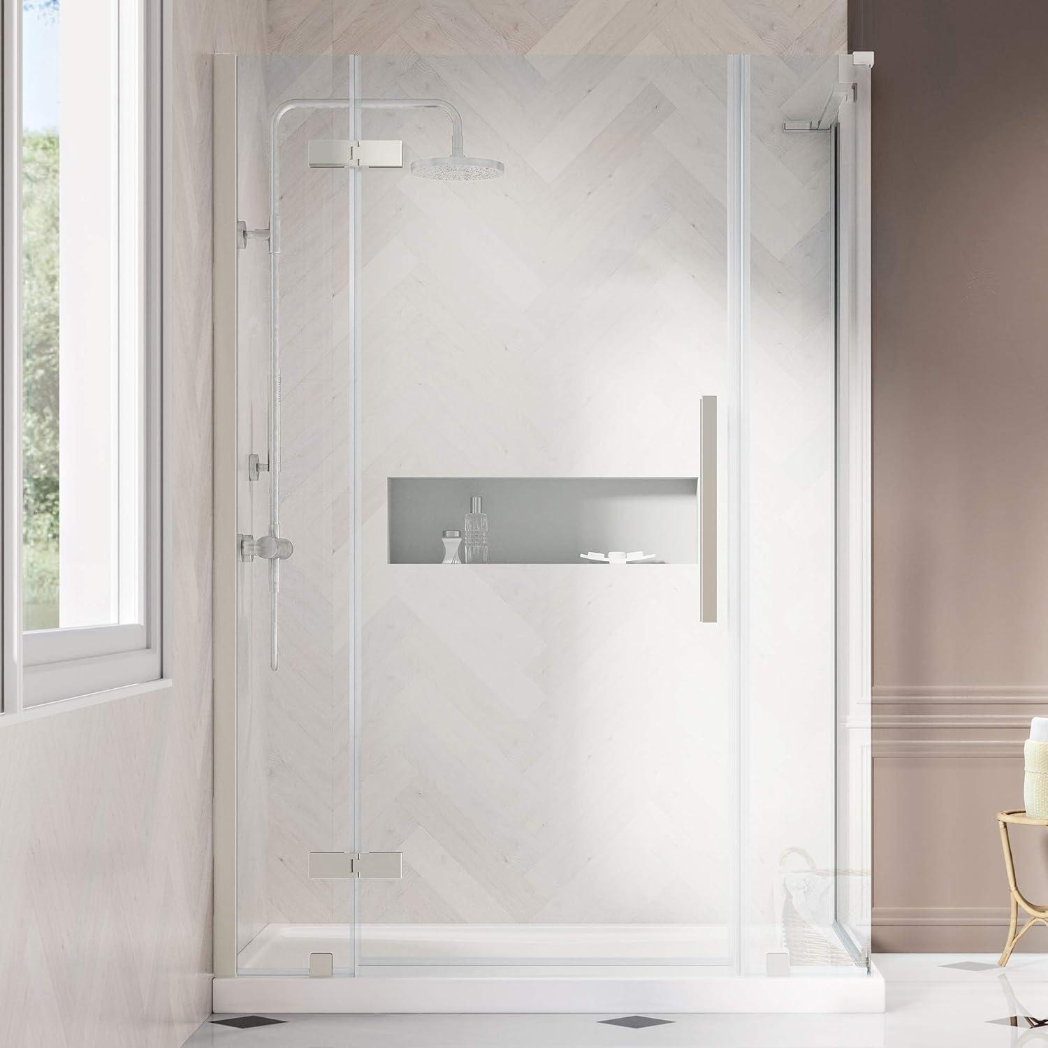 Endless Tampa 54.02'' W 72.01'' H Frameless Rectangle Reversible Shower Kit