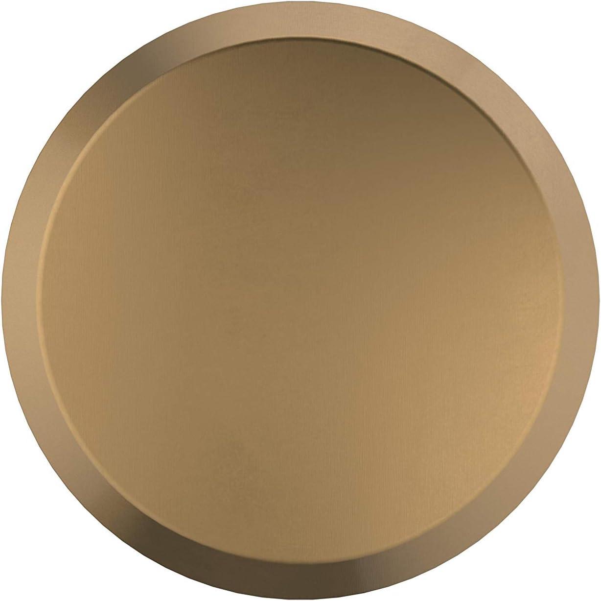 Champagne Bronze Round Modern Cabinet Knob with Mounting Hardware