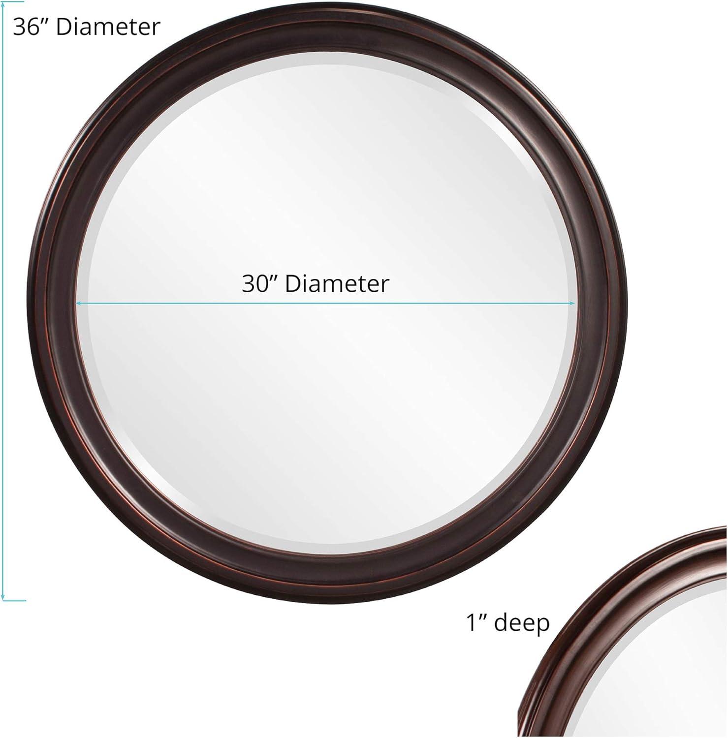 Tyler Dillon Dennis Accent and Wall Mirror with Wood Frame - Oil Rubbed bronze