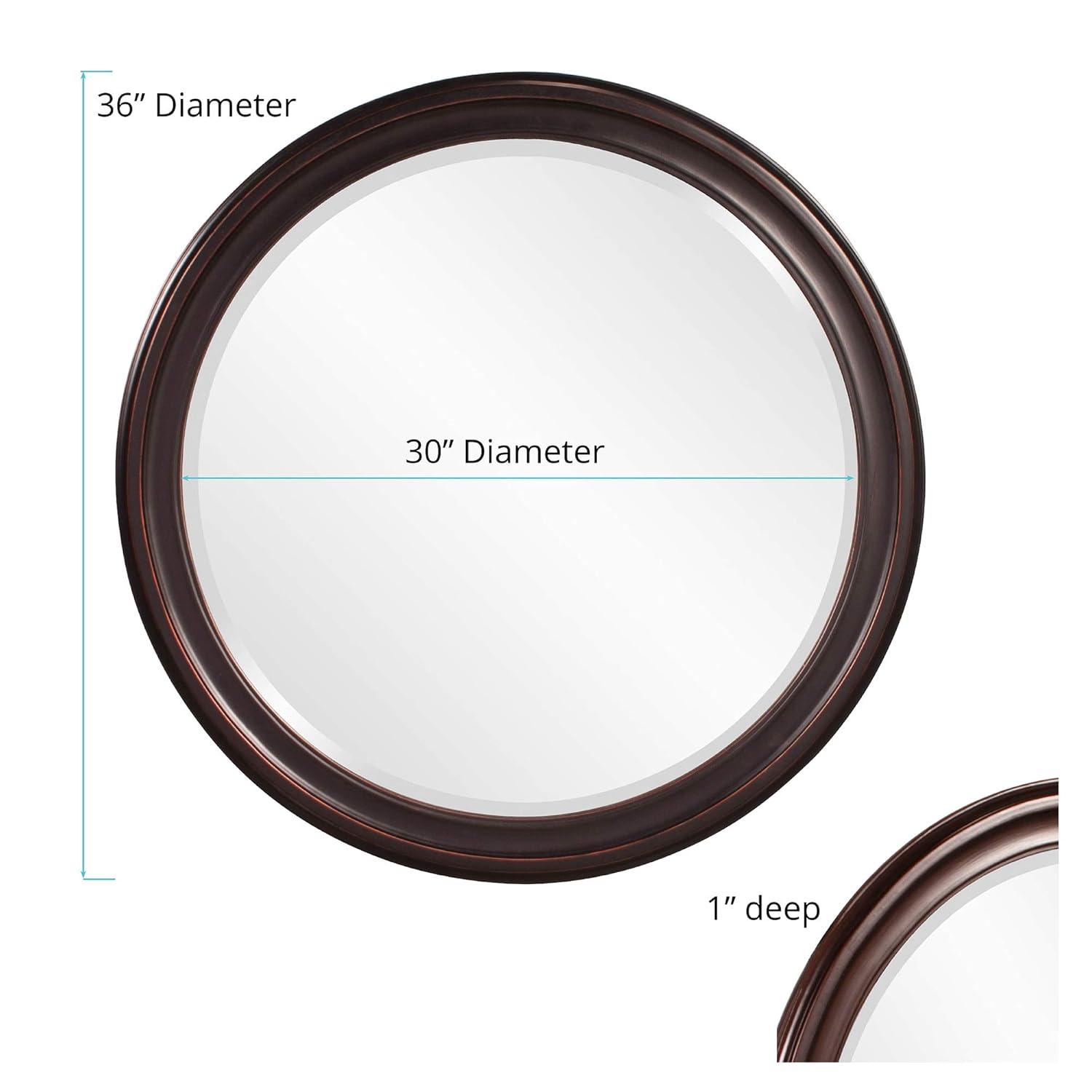 Tyler Dillon Dennis Accent and Wall Mirror with Wood Frame - Oil Rubbed bronze