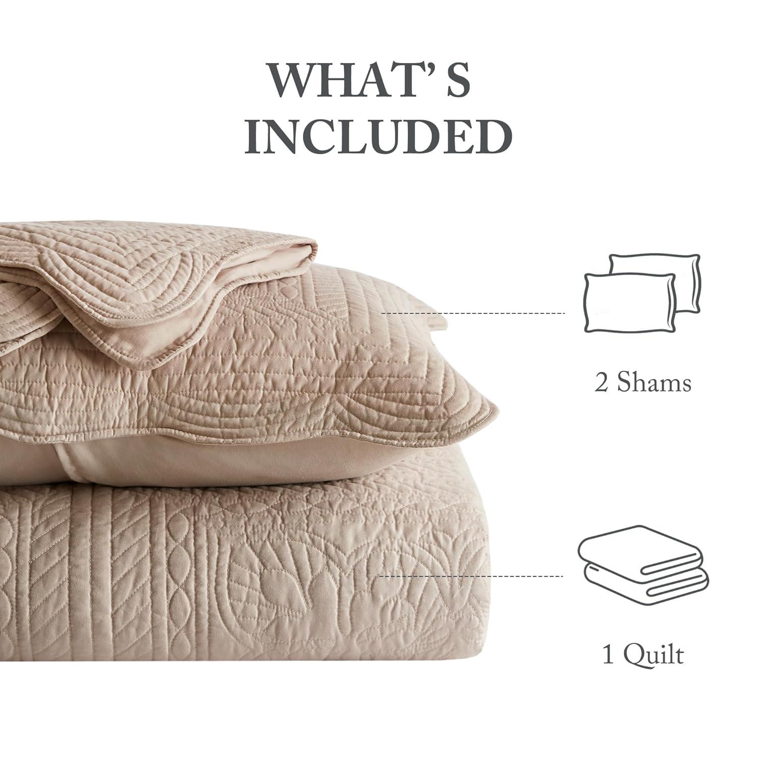 Madison Park Tuscany Scalloped Edge Quilt Set