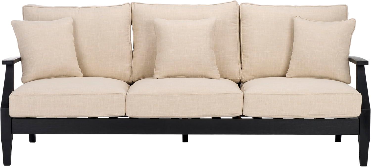 Safavieh  Couture Martinique Wood Patio Sofa Natural / White