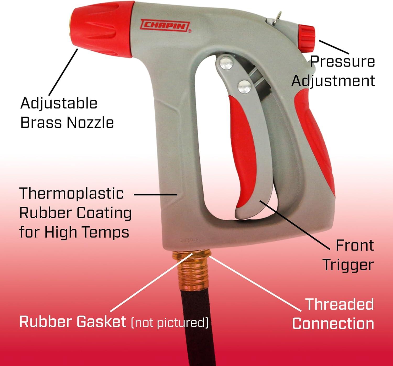 Industrial Red and Gray High Pressure Spray Nozzle