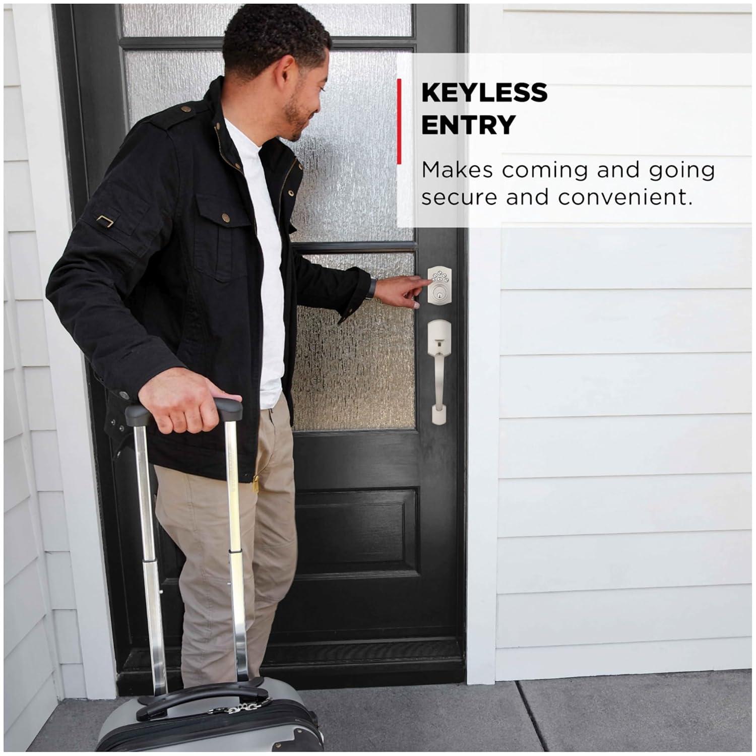 Kwikset 9240TRL-11P Traditional Powerbolt Electronic SmartCode Deadbolt with RCAL Latch and RCS Strike Venetian Bronze Finish