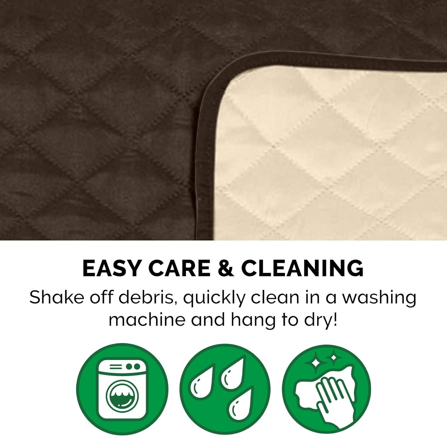 FurHaven Water Resistant Reversible Sofa Cover Furniture Protector