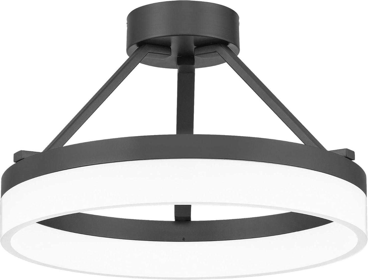 Danica Single Light Acrylic LED Semi Flush Mount