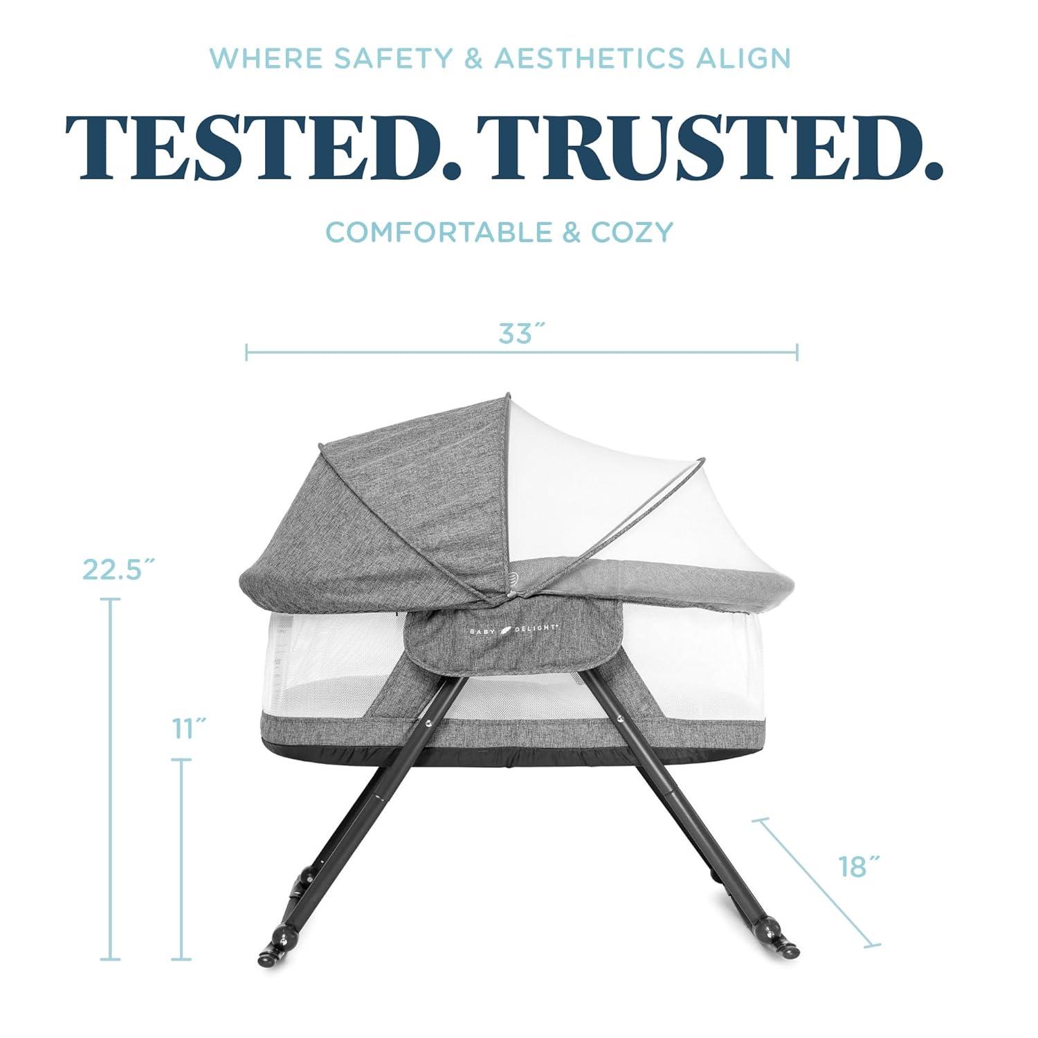 Baby Delight Slumber Deluxe Portable Rocking Bassinet