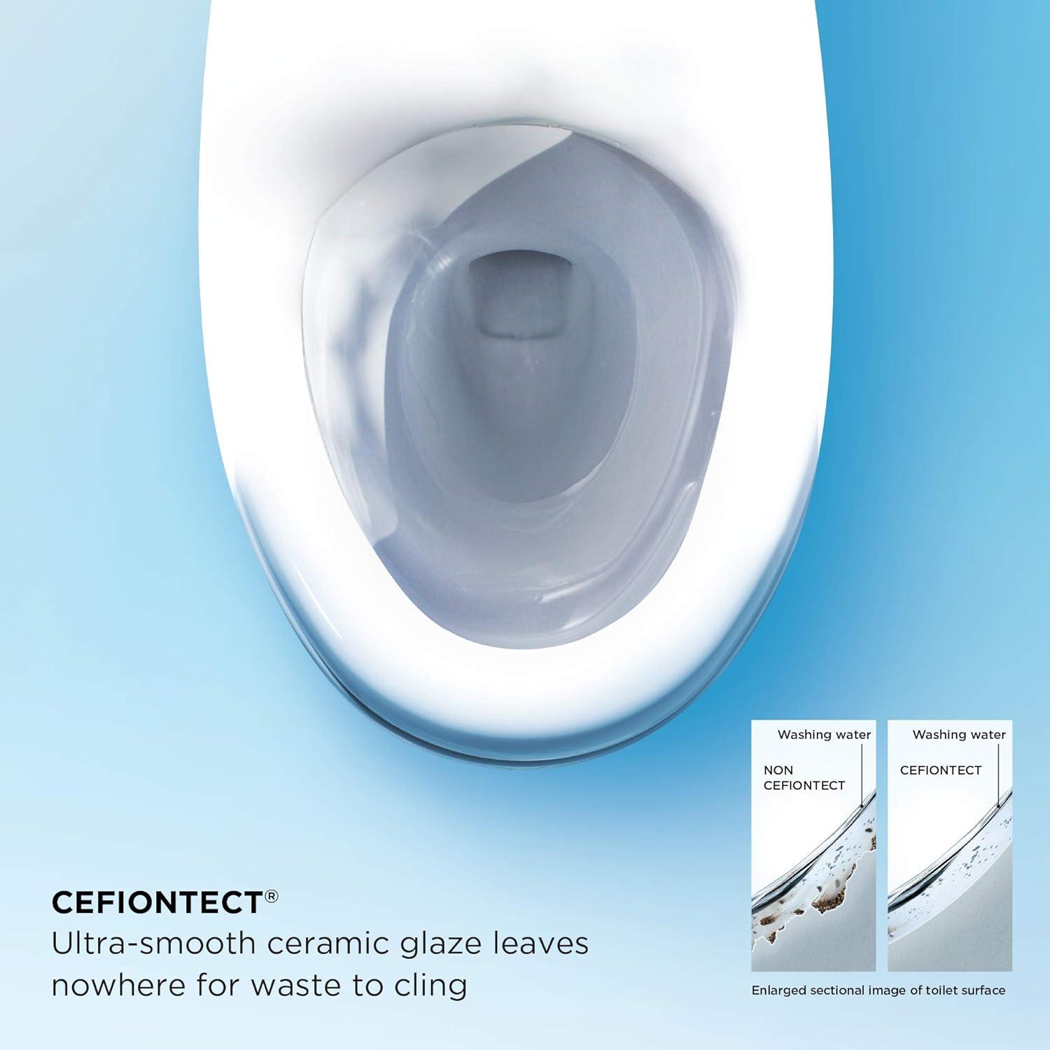 Aimes® 1.28 GPF Elongated One-Piece Toilet with S500e Electronic Bidet Seat