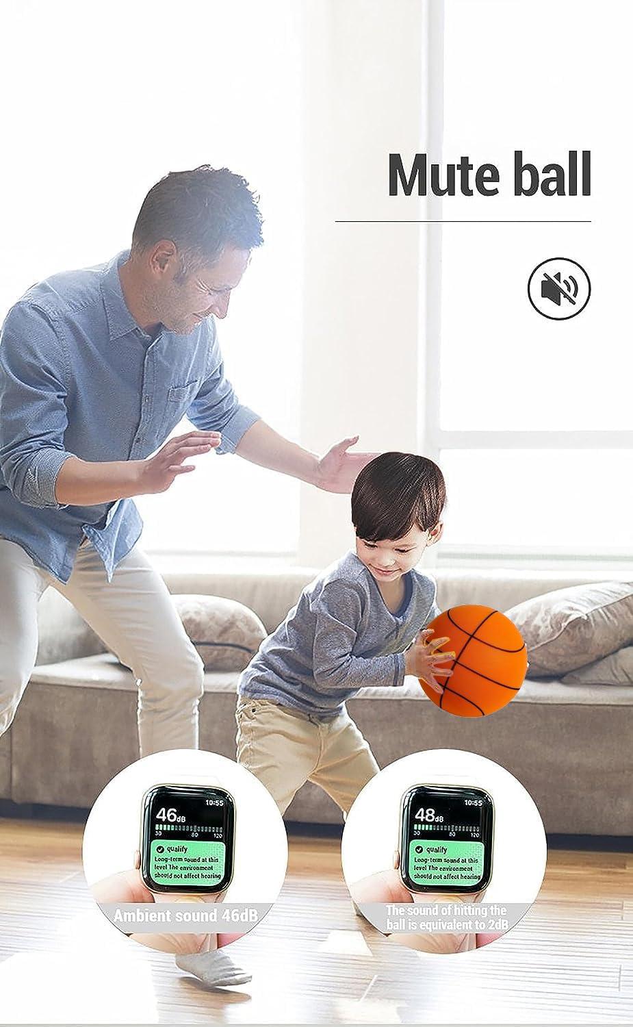 Lingouzi Silent Basketball, Quiet Basketball Indoor, Uncoated High-Density Foam Ball, Mute Basketball,high-Resilience,Safe, Soft, and Lightweight