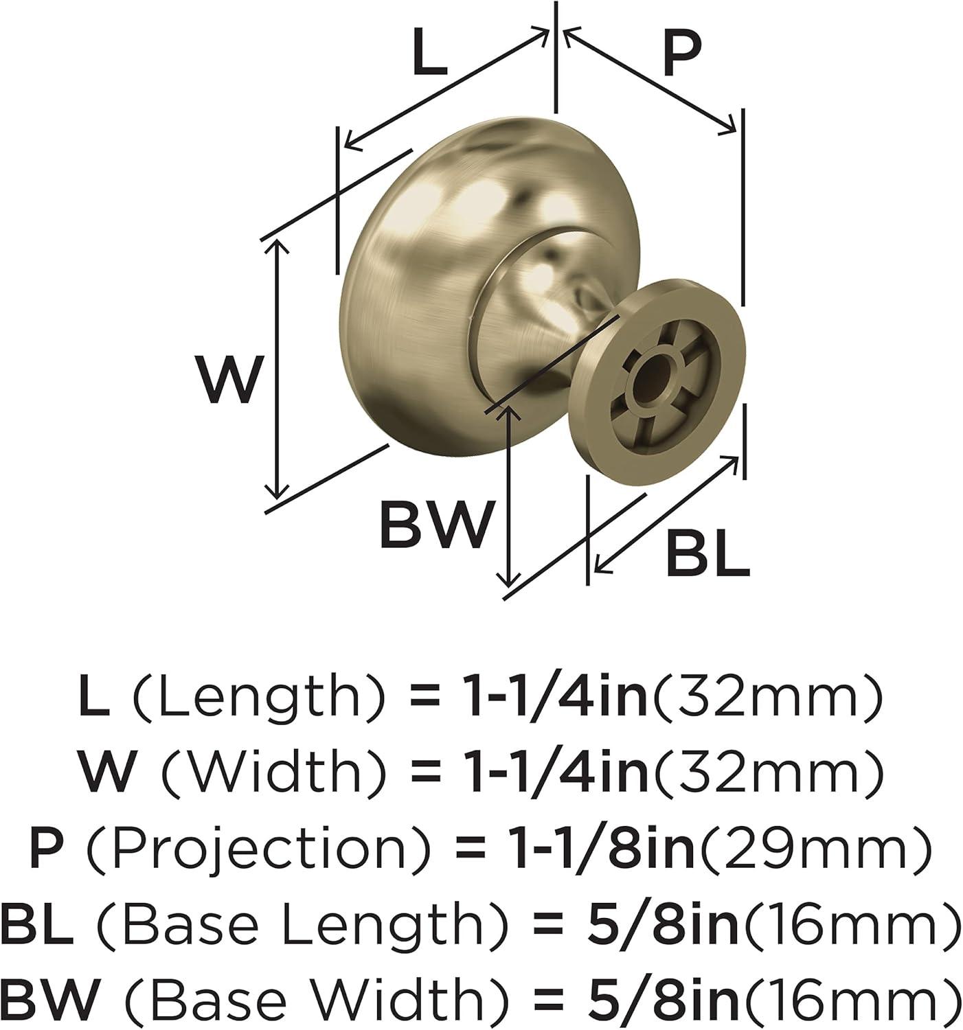 1 1/4" Diameter Mushroom Knob