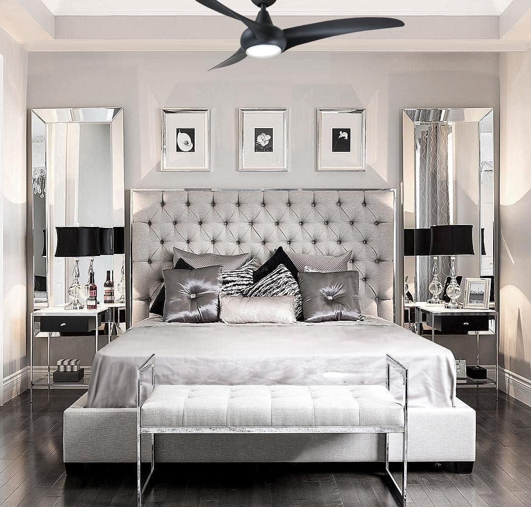 52" Wave 3 - Blade LED Propeller Ceiling Fan with Remote Control and Light Kit Included