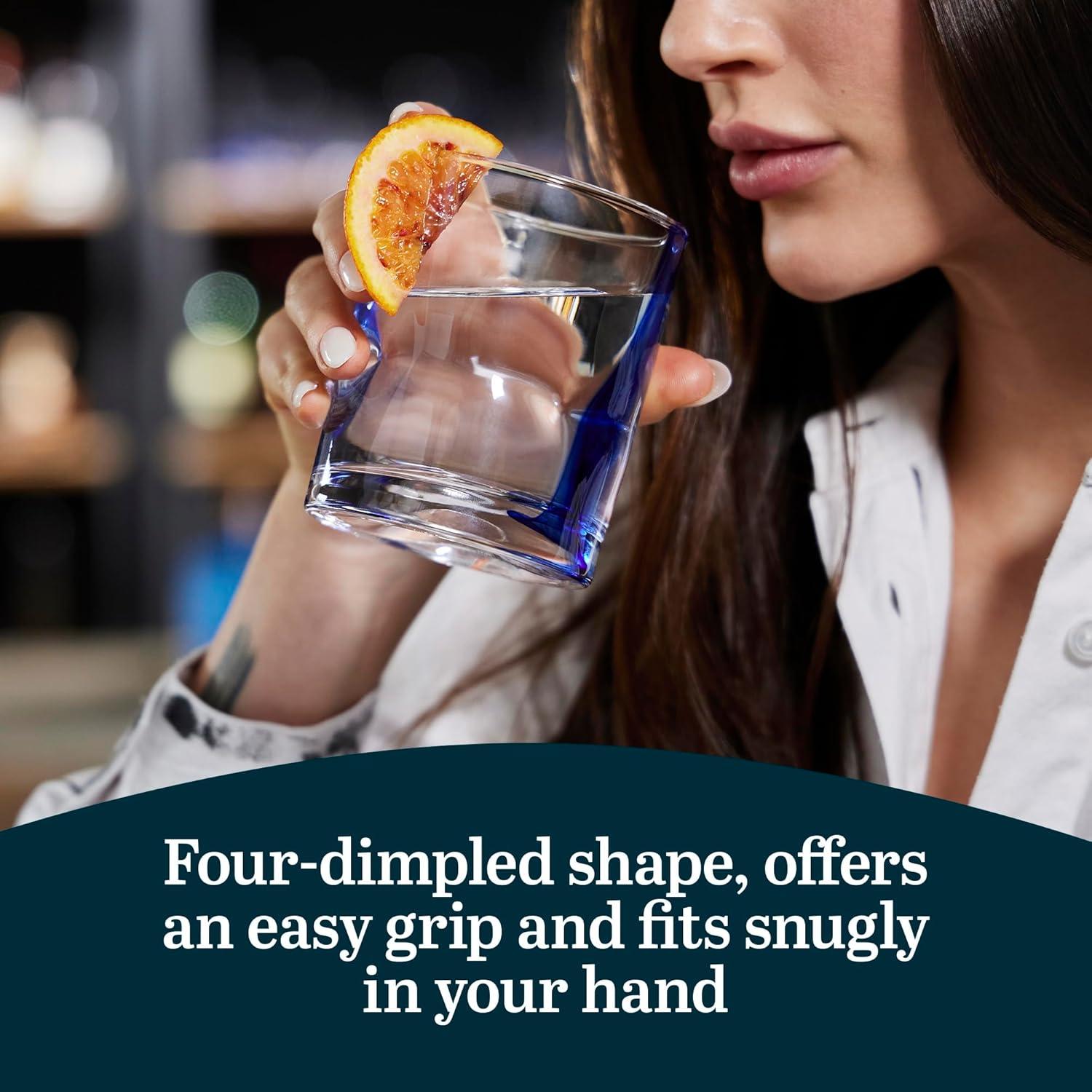 Blue Ribbon Libbey Impressions Rocks Glasses (Set of 8)