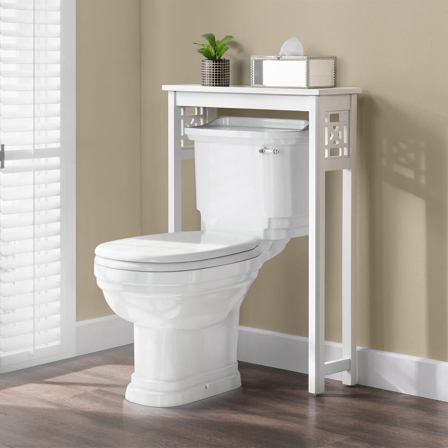 Hembree 27"W 37"H Traditional Style Over The Toilet Shelf