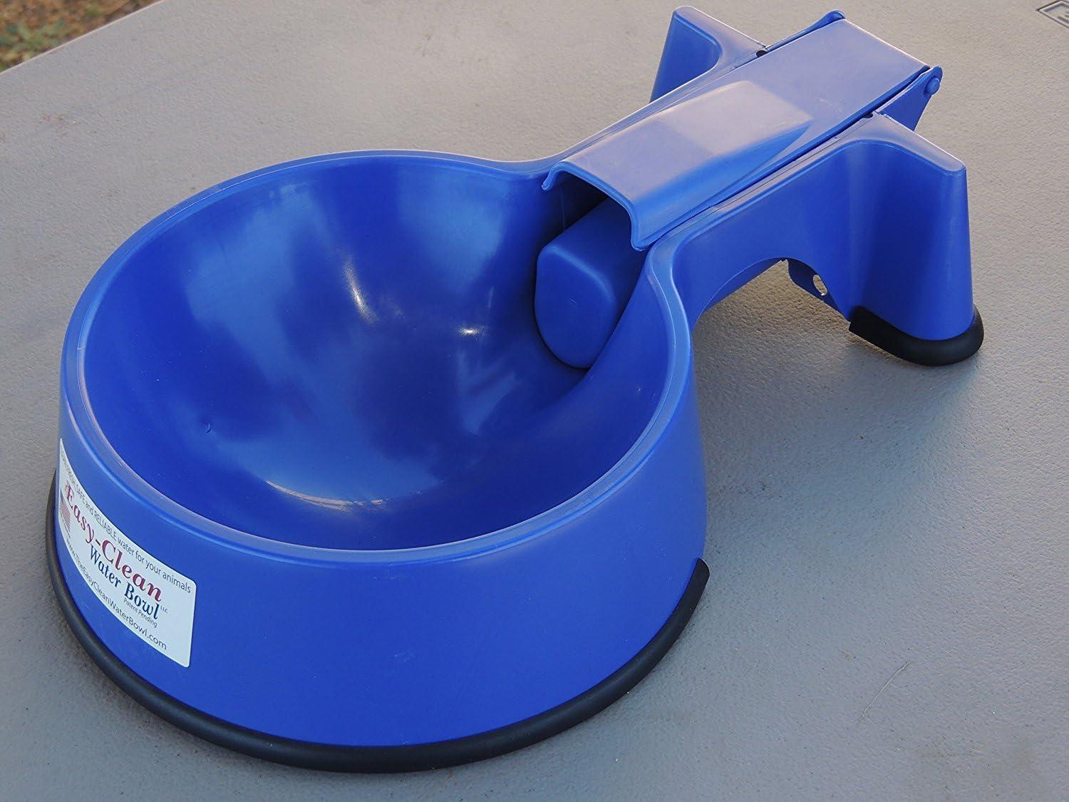 Blue Stainless Steel Auto-Fill Water Bowl with Hose