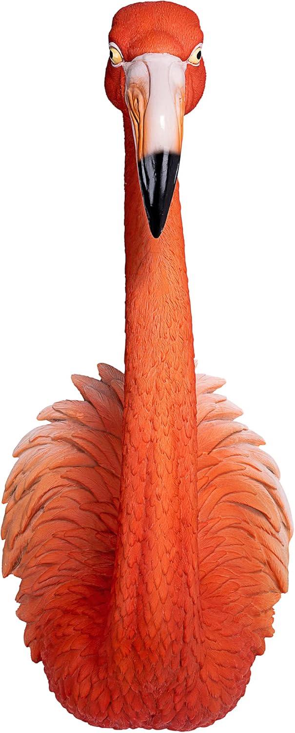 Pink Flamingo Tropical Wall Sculpture