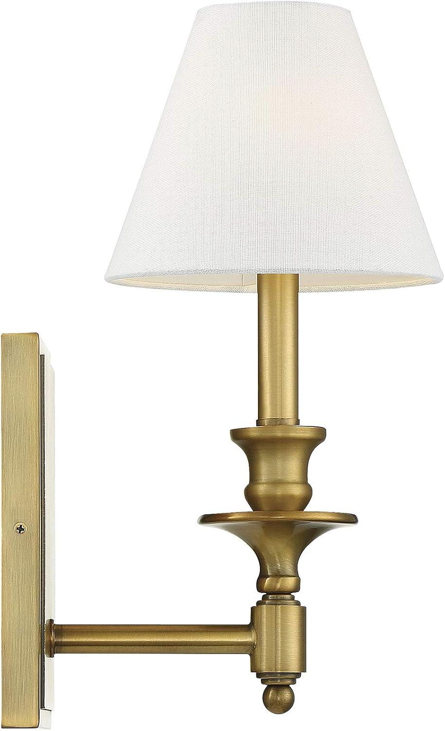 Savoy House Washburn 1 - Light Wall Light in  Warm Brass