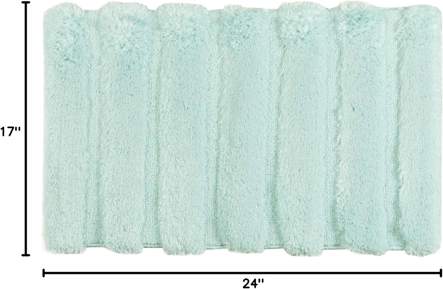 Chanchal Tufted Pearl Channel Bath Rug