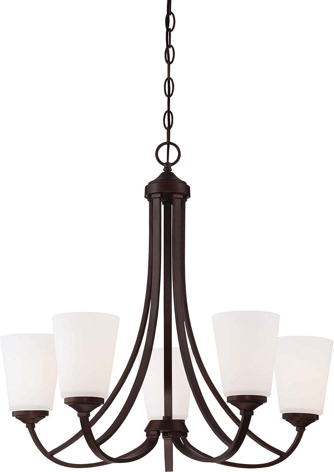 Minka Lavery 4965-284 Overland Park 5 Light Chandelier in Vintage Bronze