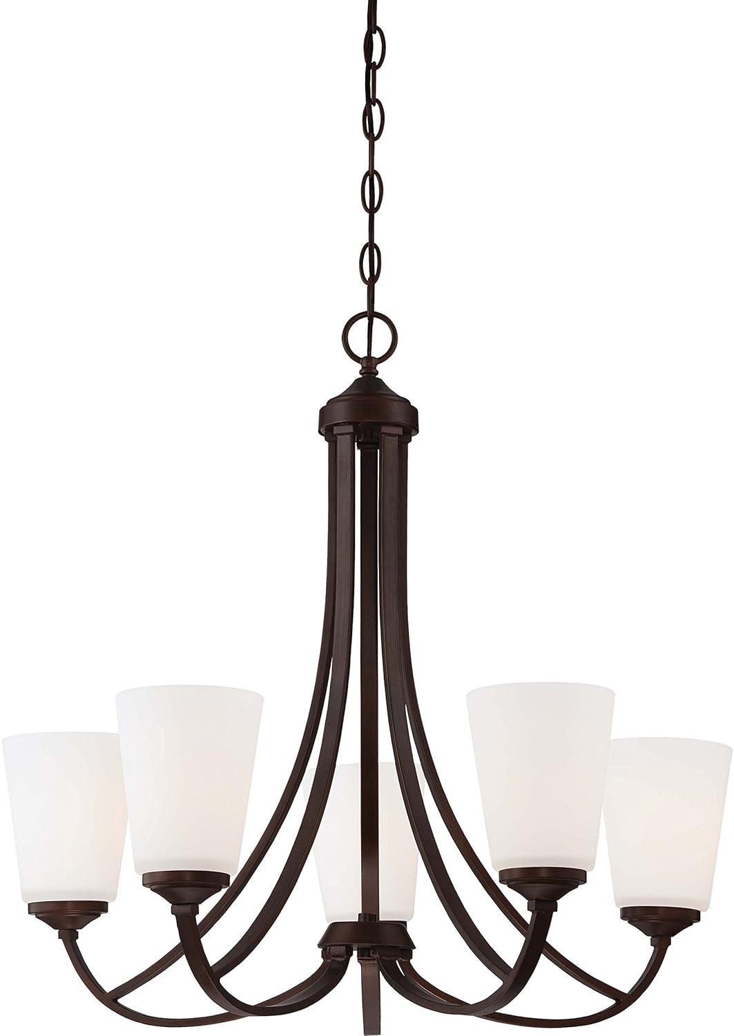 Minka Lavery 4965-284 Overland Park 5 Light Chandelier in Vintage Bronze