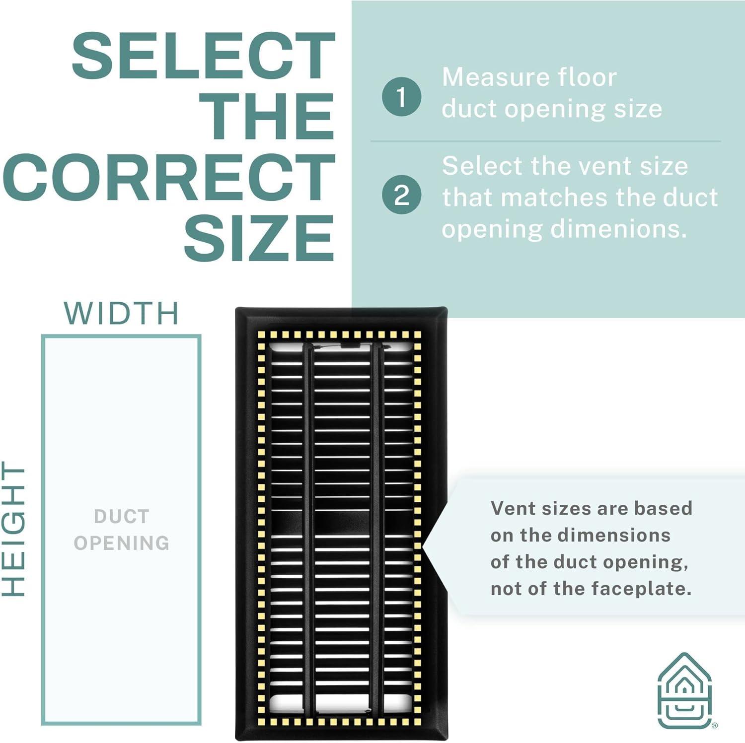 Home Intuition Contemporary Floor Vent Cover Register With Mesh Net