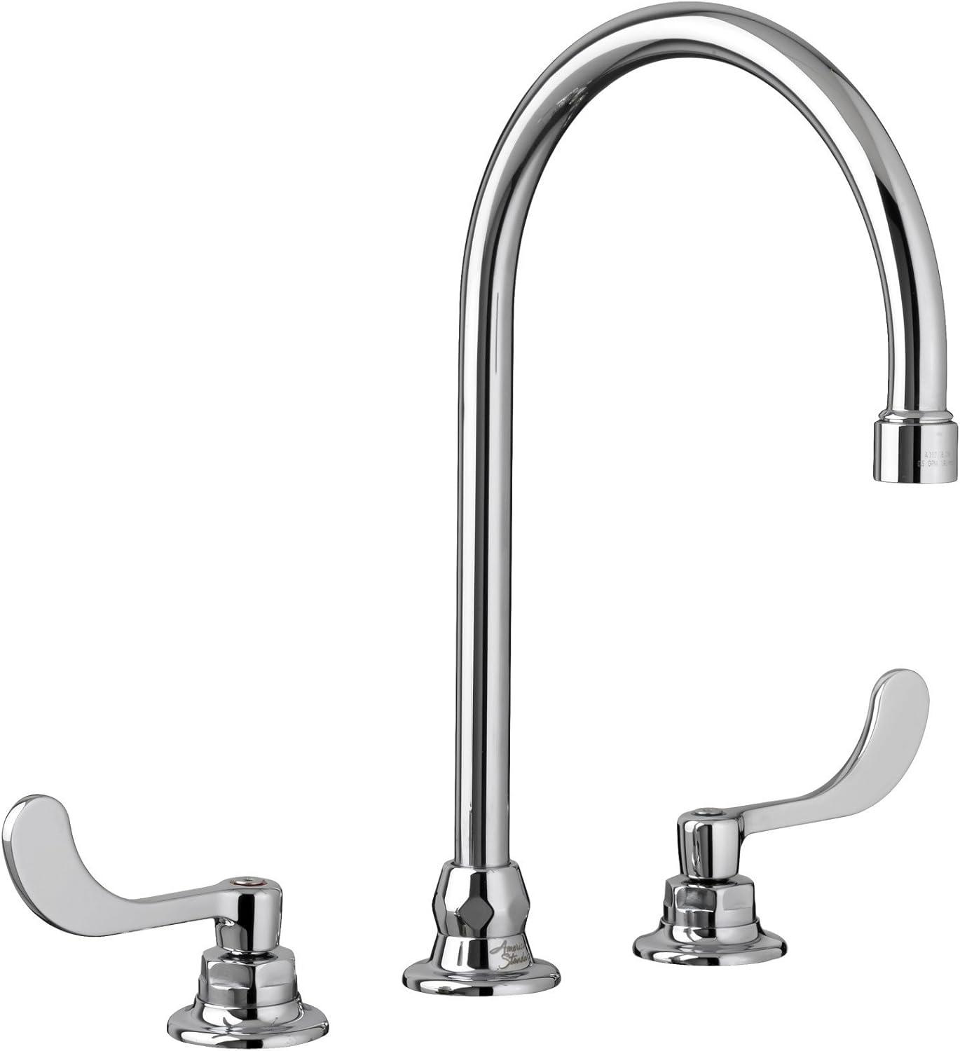 Monterrey Polished Chrome Double Handle Gooseneck Bathroom Faucet