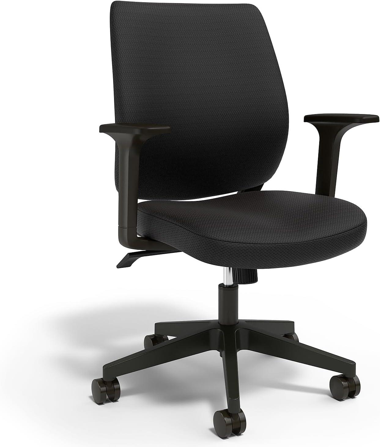 Union & Scale Essentials Fabric Task Chair Black (UN59380)