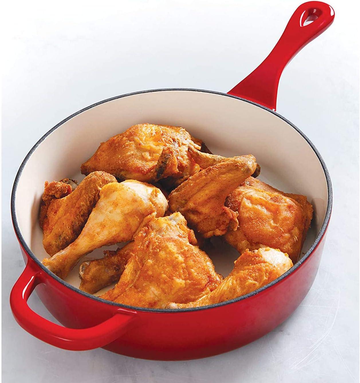 Crock-pot Artisan 3.5 qt. Cast Iron Saute Pan with Lid