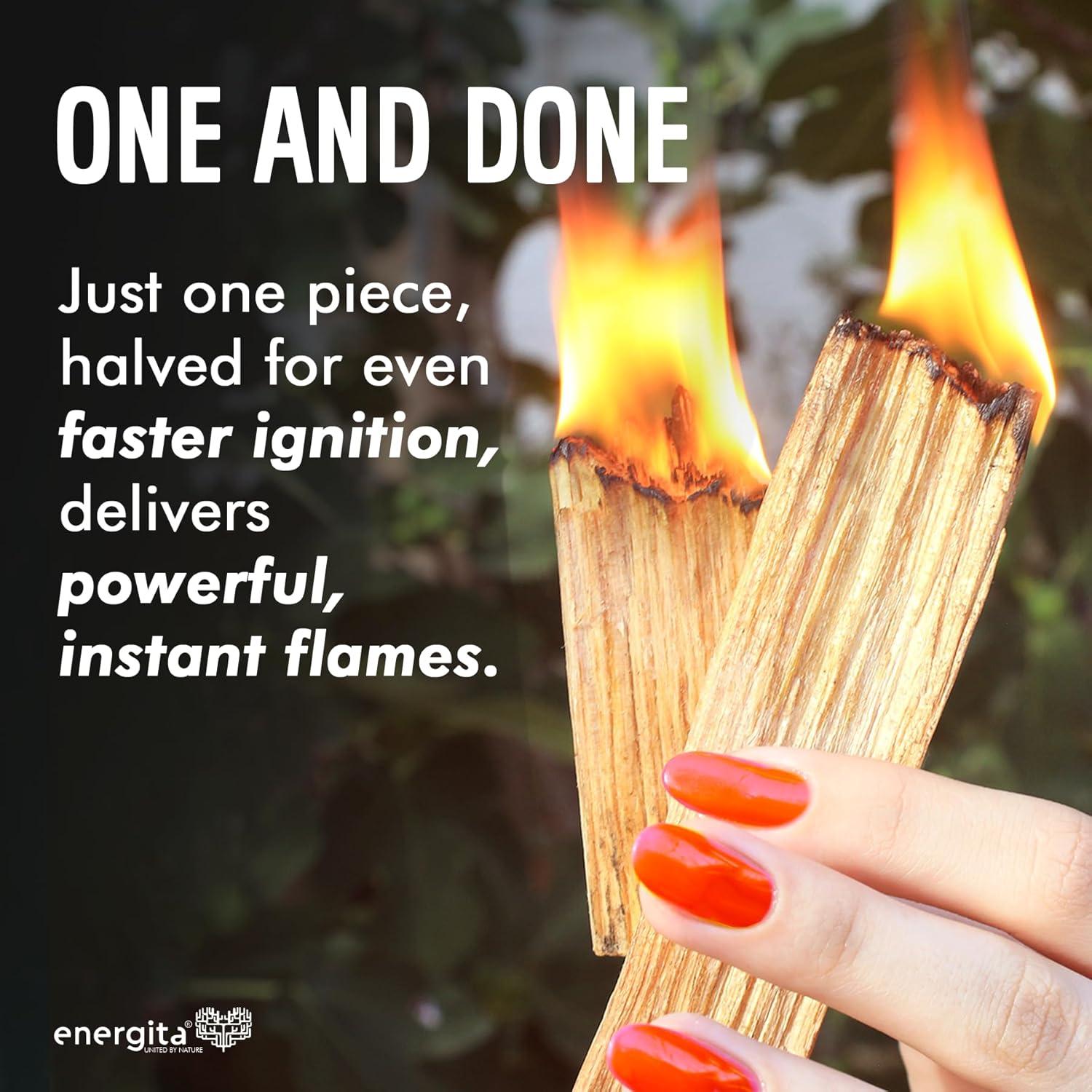 Premium 40lbs, Fatwood Fire Starter Sticks, Fast Fire Starters for Fireplaces, BBQ, Campfires, Pitfires and Wood Stoves, Easy to Light in All Conditions, Camping Essential Equipment Survival Kit
