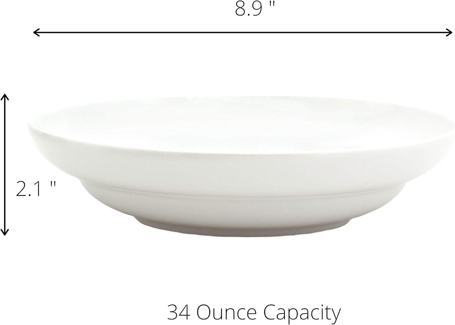 White Essential 9" Pasta Bowl Set