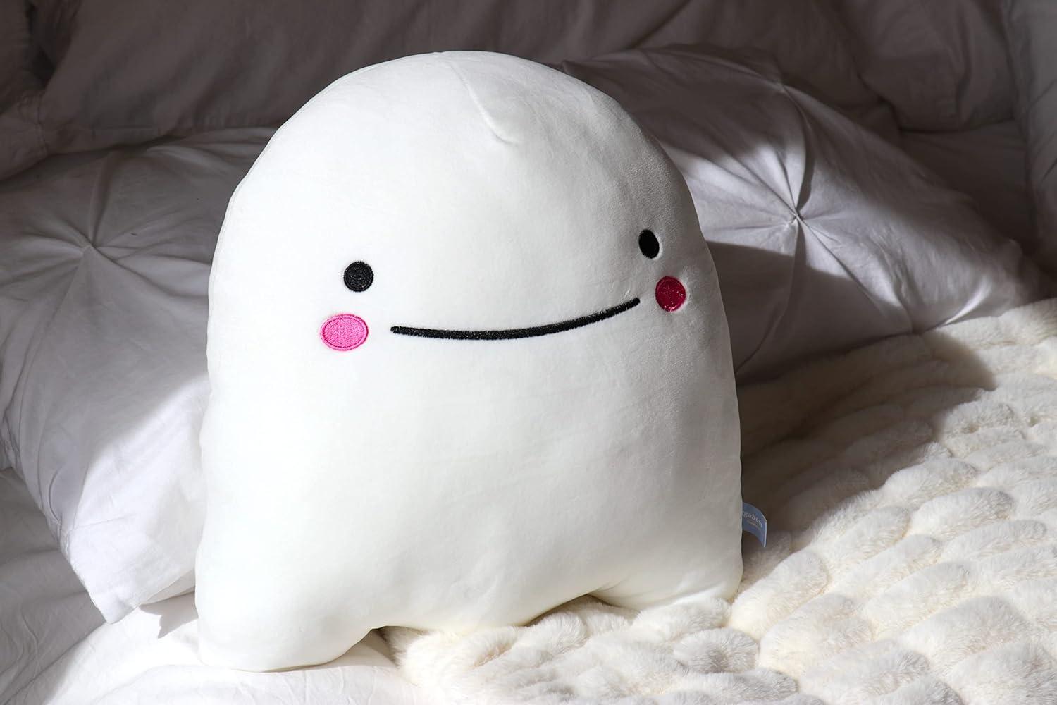 16 Inch Spooky The Ghost Squish Plush Pet - Cute Squishie Gifts for Kids Large Stuffed Animal for Sleeping - Snuggaboos Original Super Soft Plushie Pillow Toy - Kawaii Room Decor