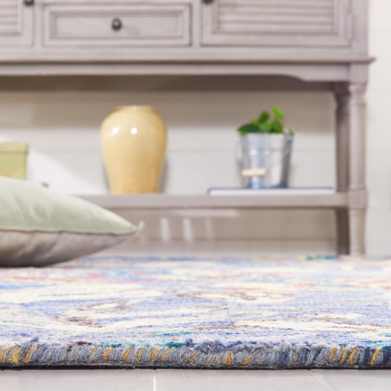 SAFAVIEH Blossom Tobias Floral Area Rug, Blue/Violet, 5' x 8'