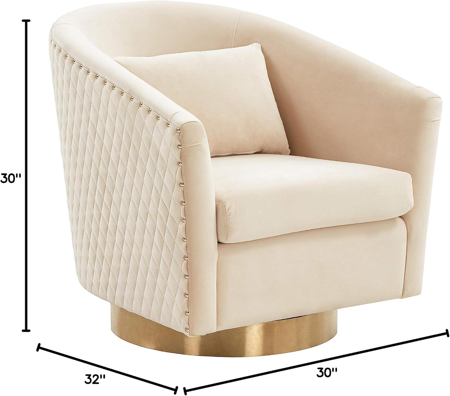 Skye Upholstered Swivel Barrel Chair
