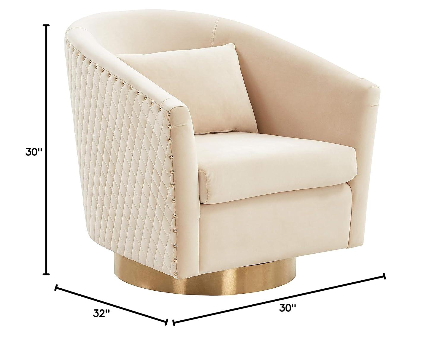 Skye Upholstered Swivel Barrel Chair