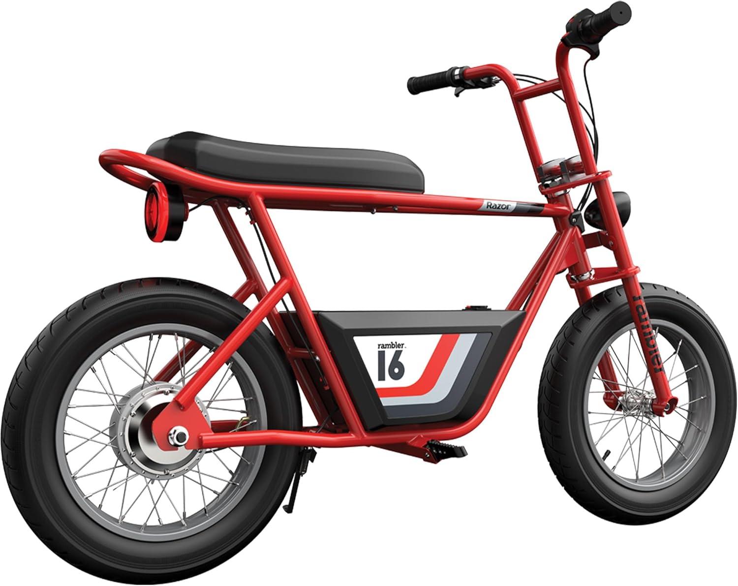 Open Box Razor Rambler 16 Electric Minibike w/350W Motor & 36V Battery
