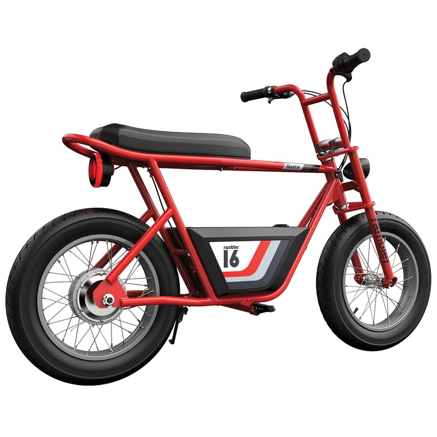 Open Box Razor Rambler 16 Electric Minibike w/350W Motor & 36V Battery
